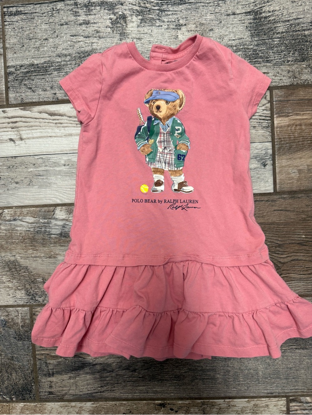 Ralph Lauren Pink Baby Tee - Logo Tag Detail